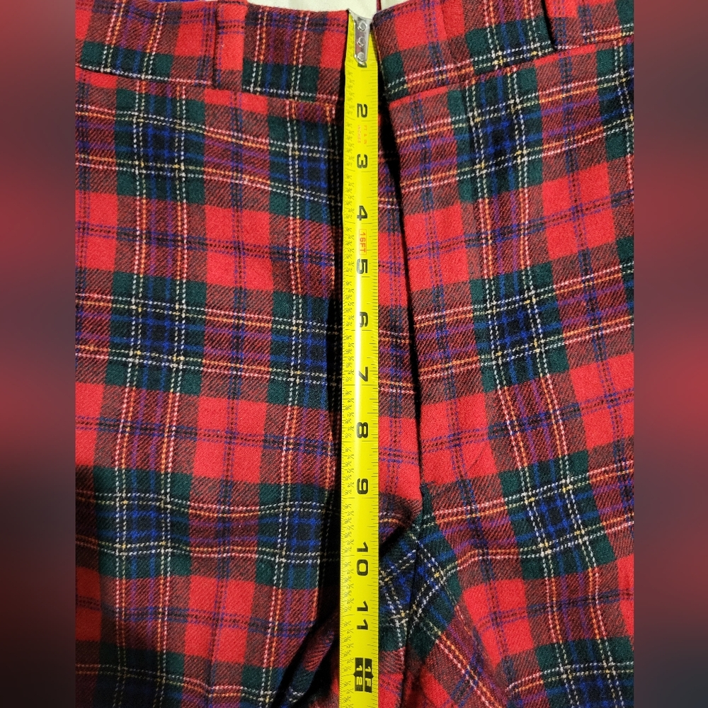 Pendleton Red and Black Dress Pants with Straight Leg Cut - Picture 14 of 16